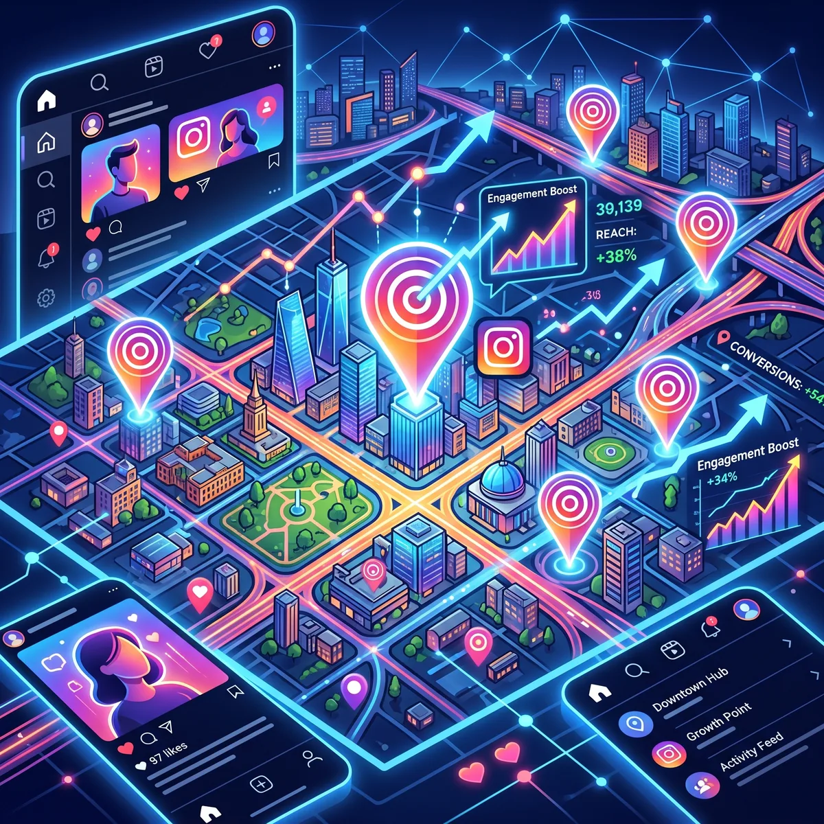 Ciblage géographique Instagram