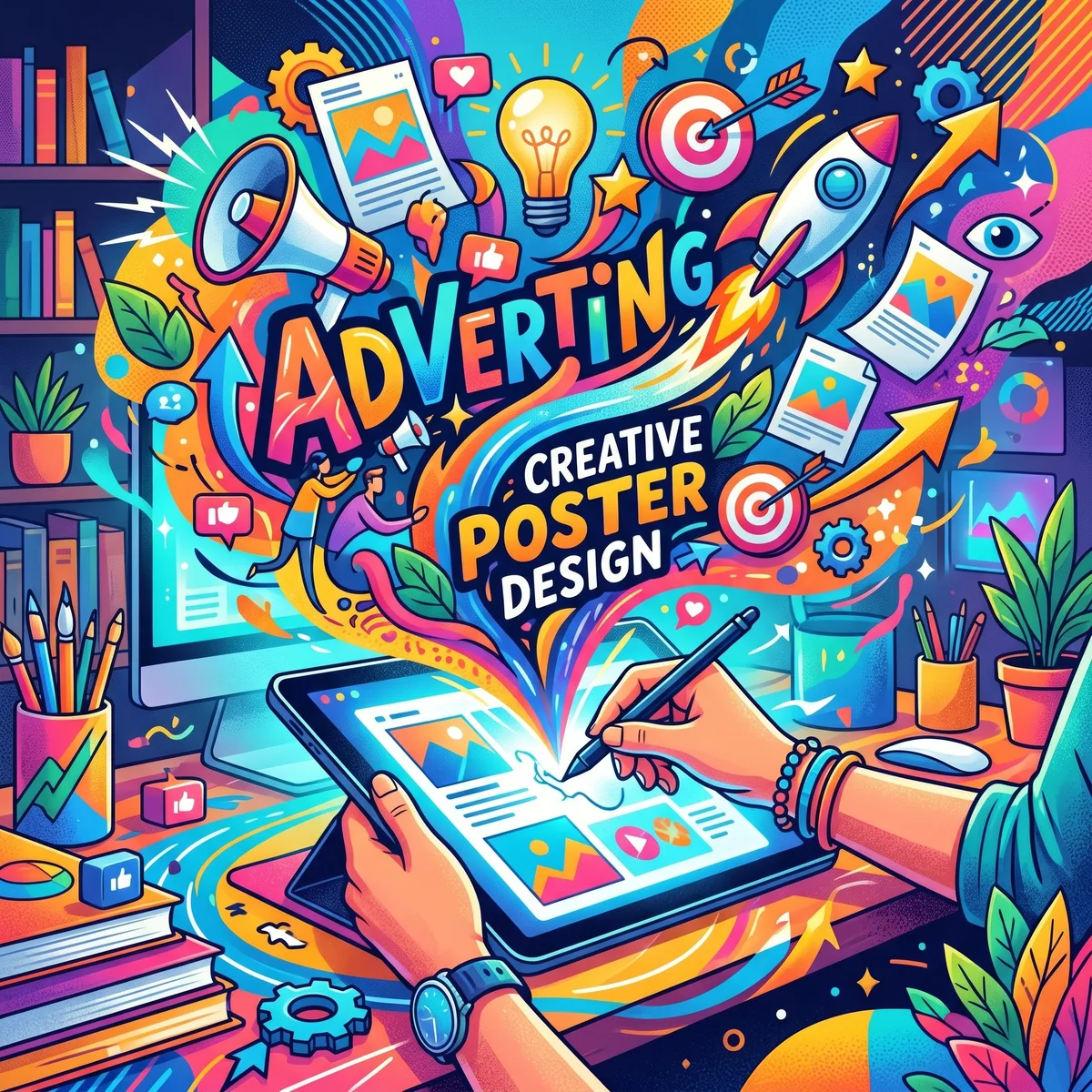 Création d'affiches publicitaires