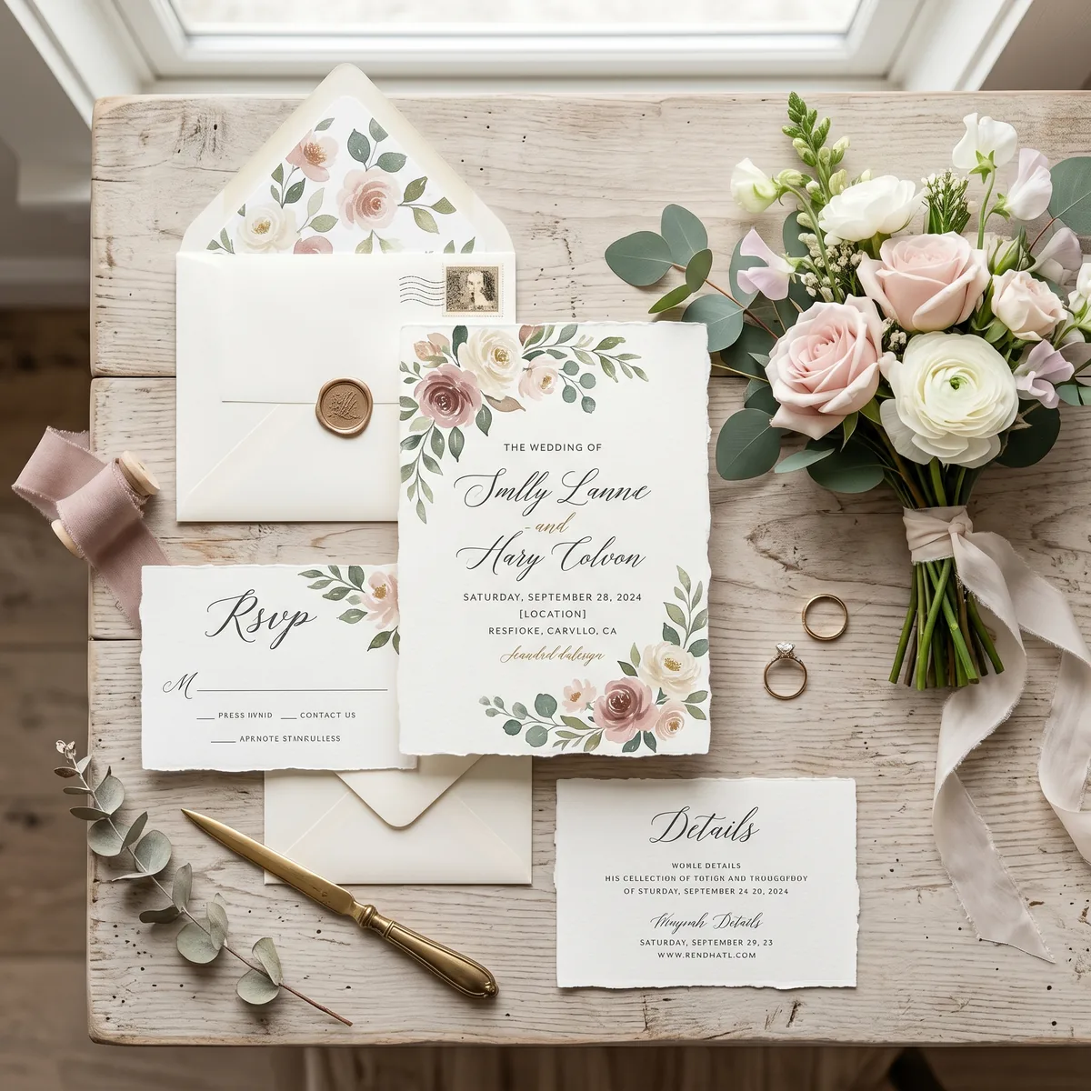Création de faire-part mariage