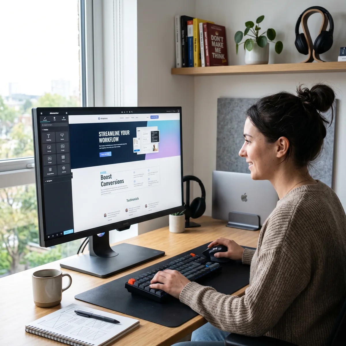 Création de landing pages Elementor