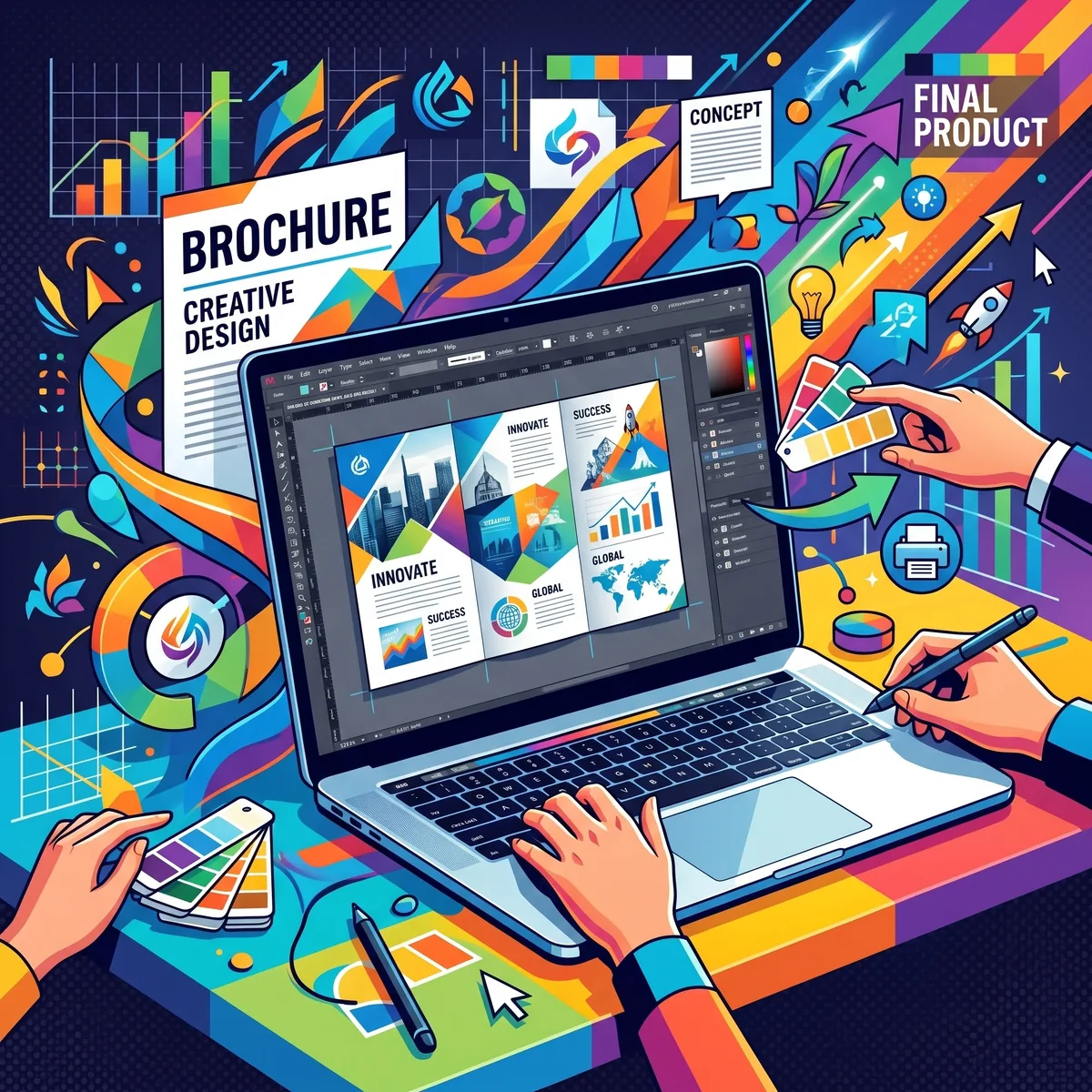 Design de brochure d'entreprise