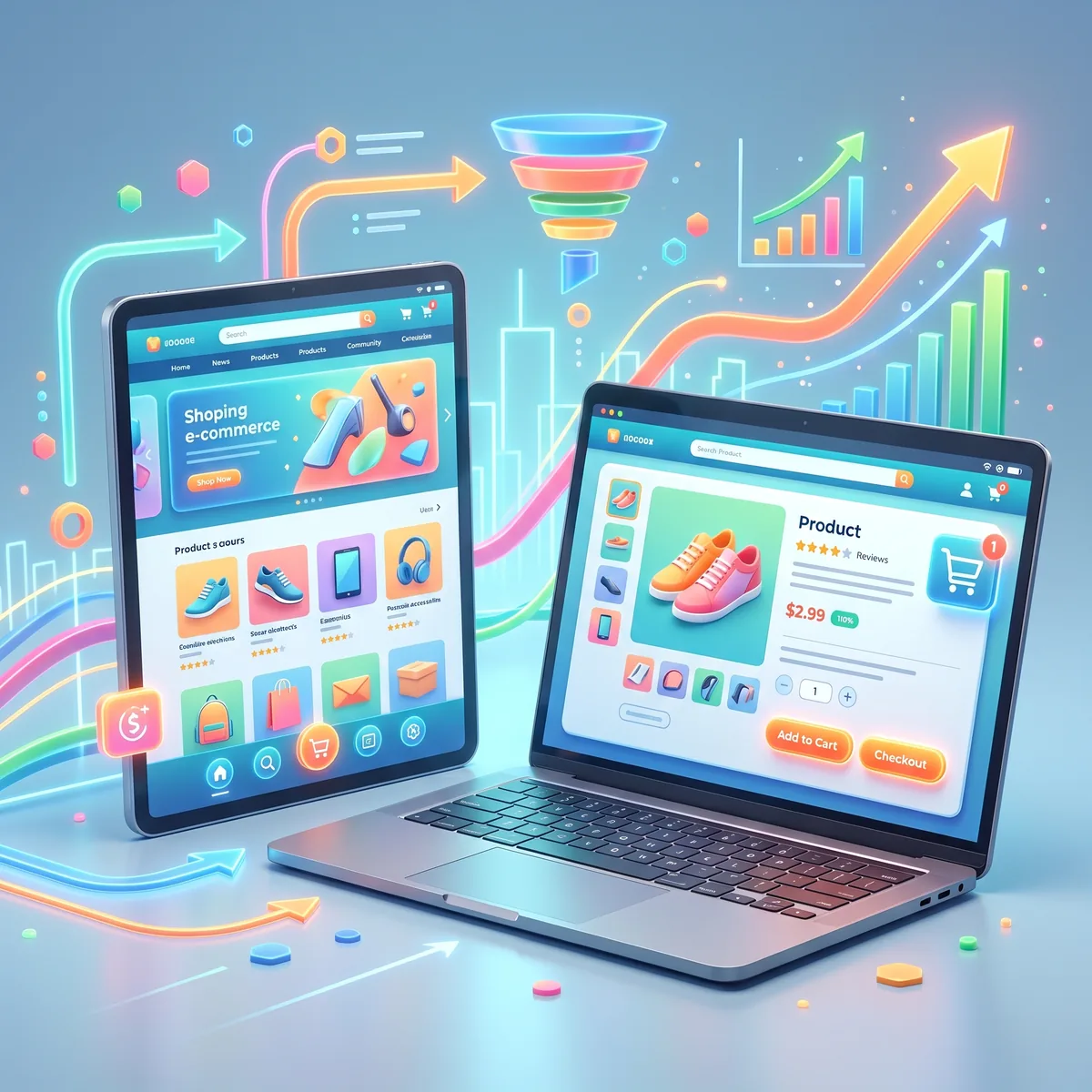 Design de site e-commerce