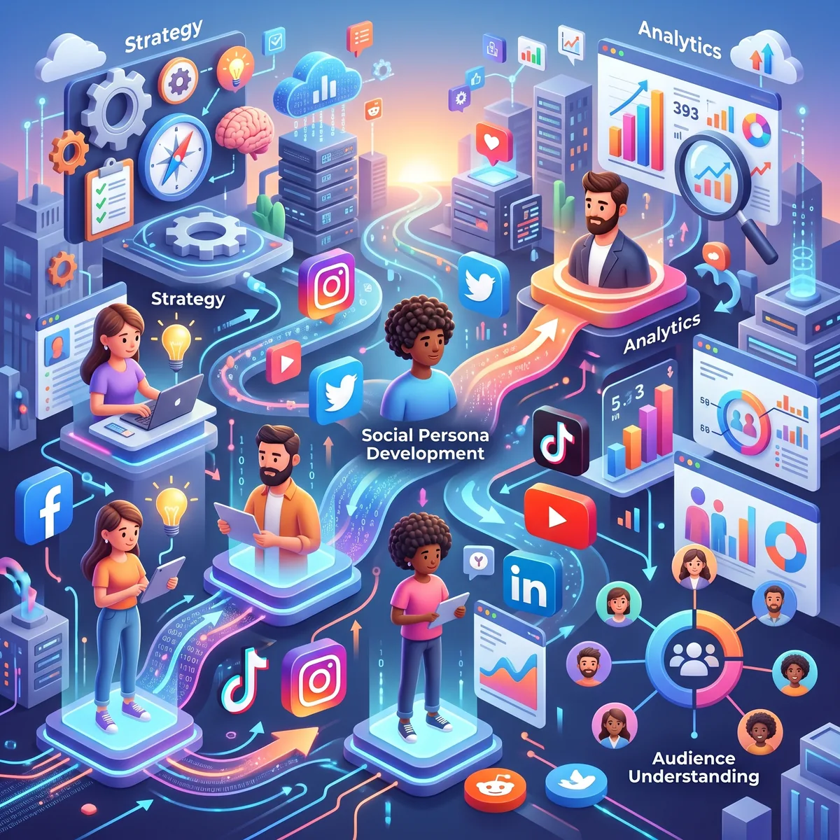Développement de persona social