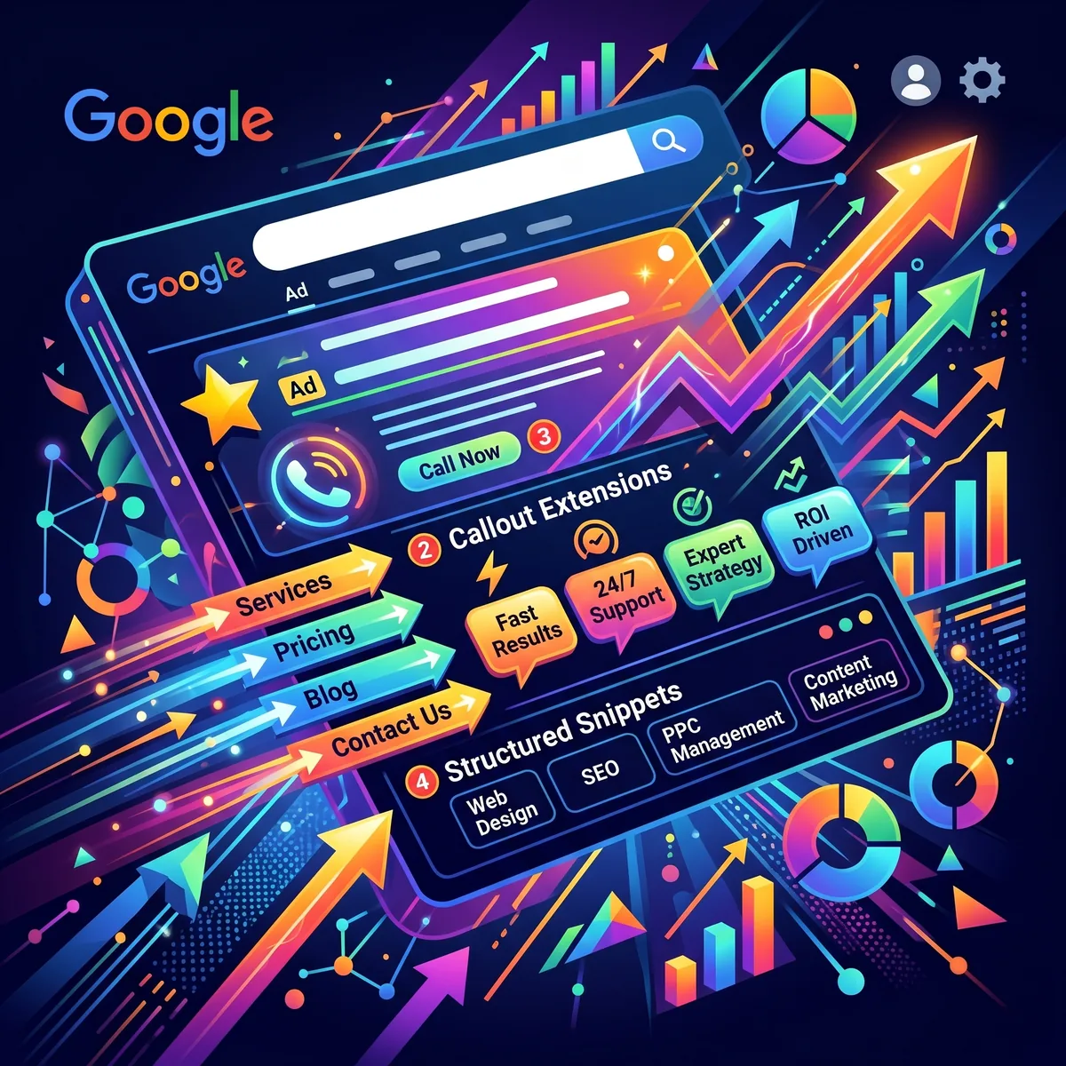 Extensions d'annonces Google
