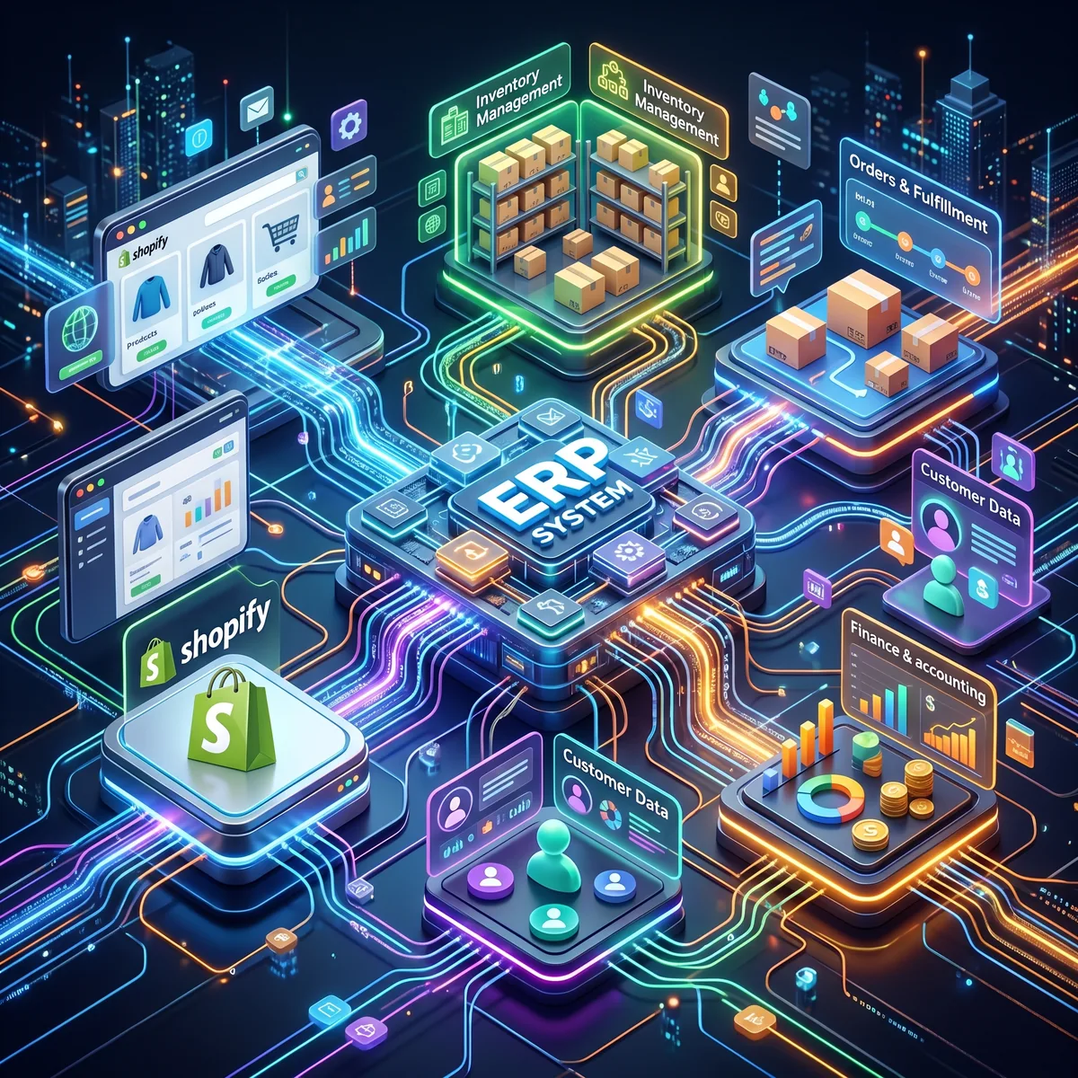 Intégration ERP Shopify