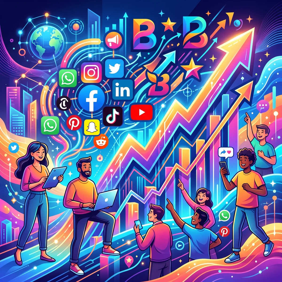 Notoriété marque réseaux sociaux