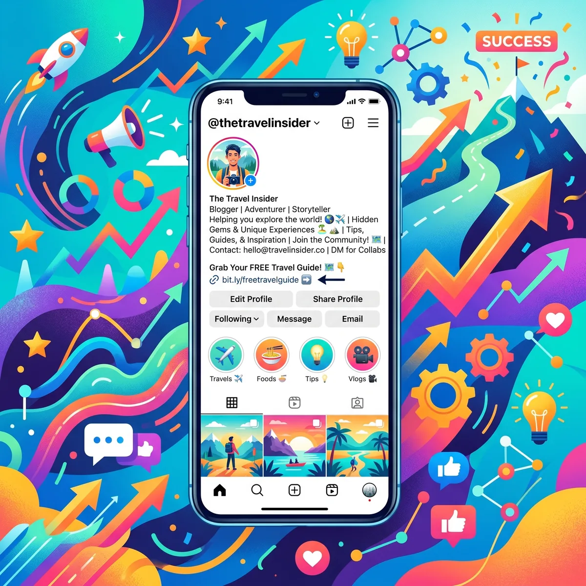 Optimisation bio Instagram