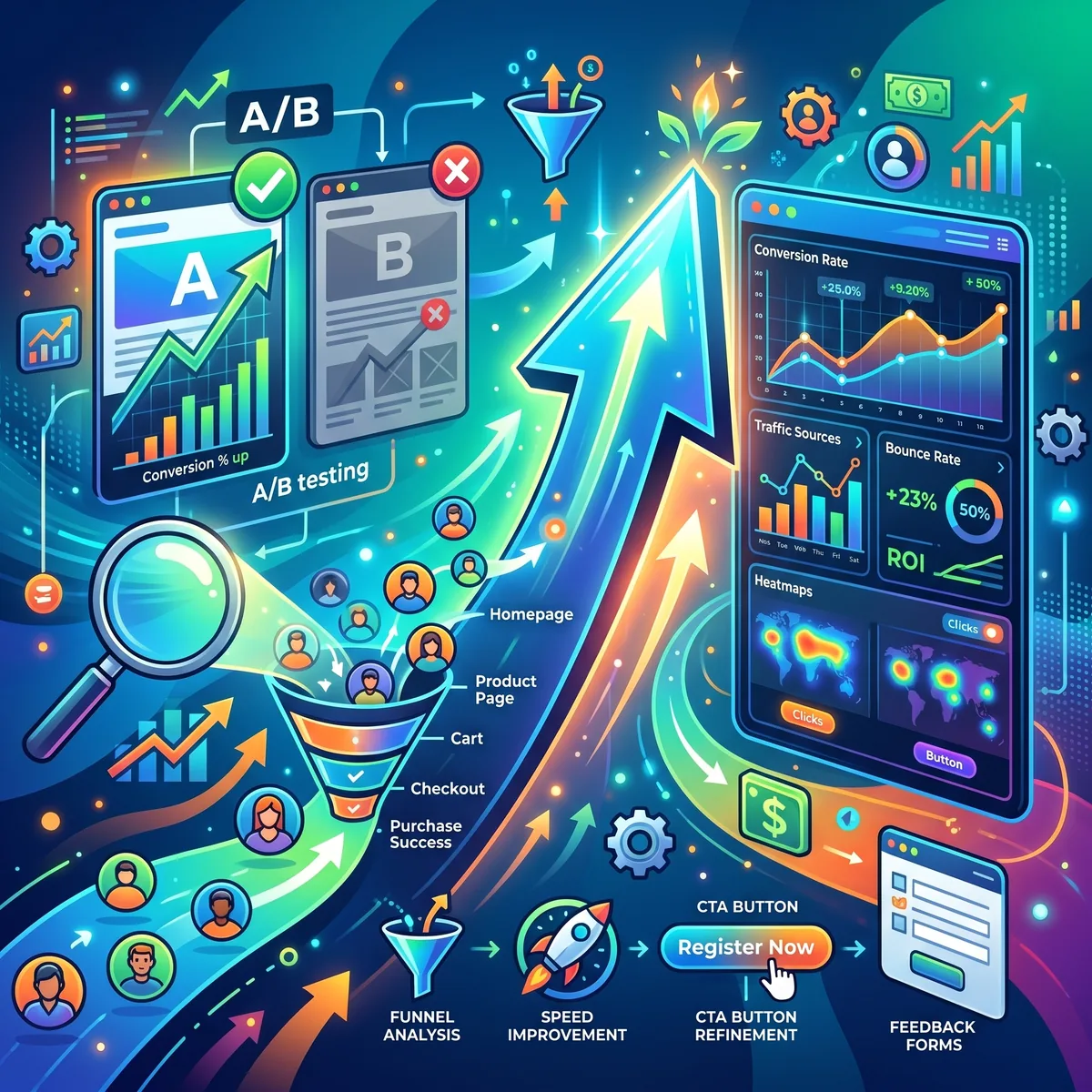 Optimisation du taux de conversion (CRO)