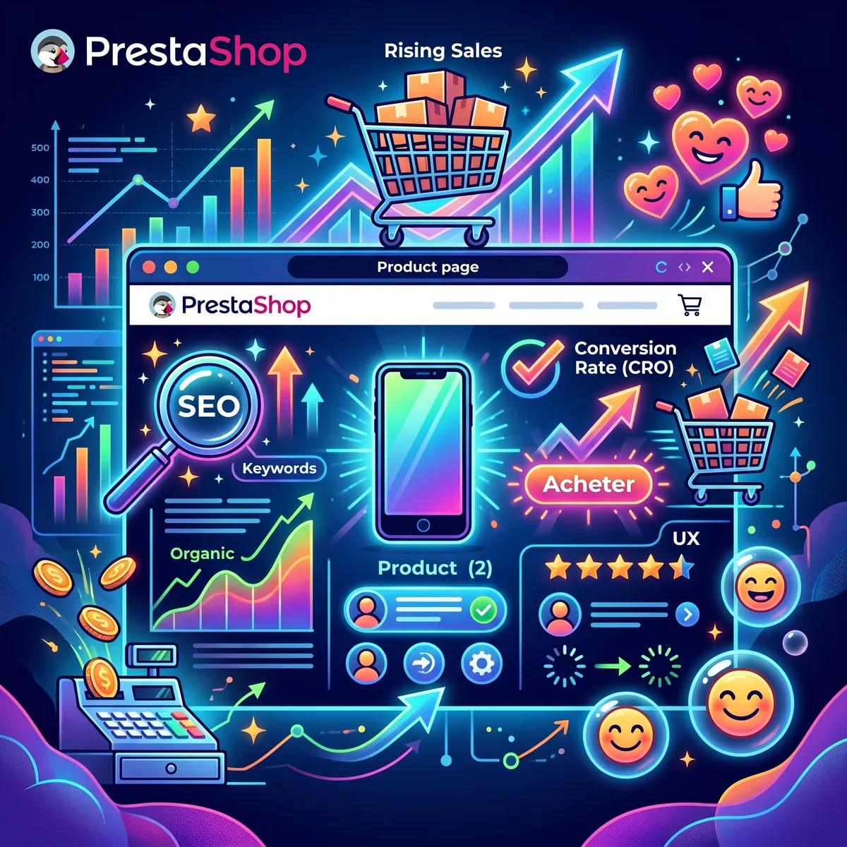 Optimisation fiches produits Prestashop