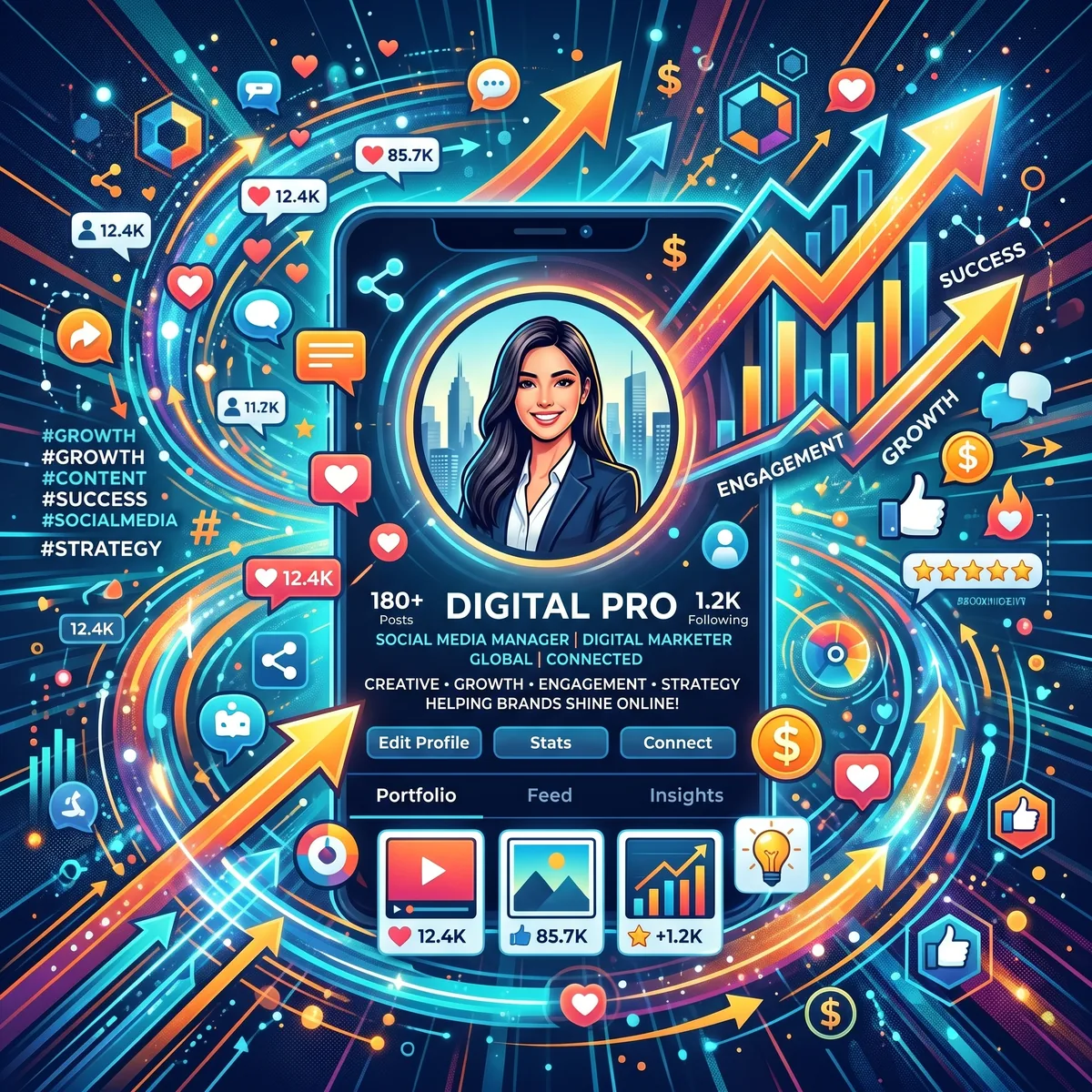 Optimisation profil social media