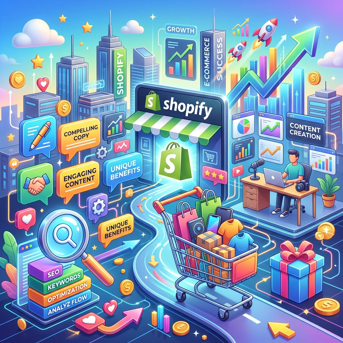 Rédaction fiches produits Shopify