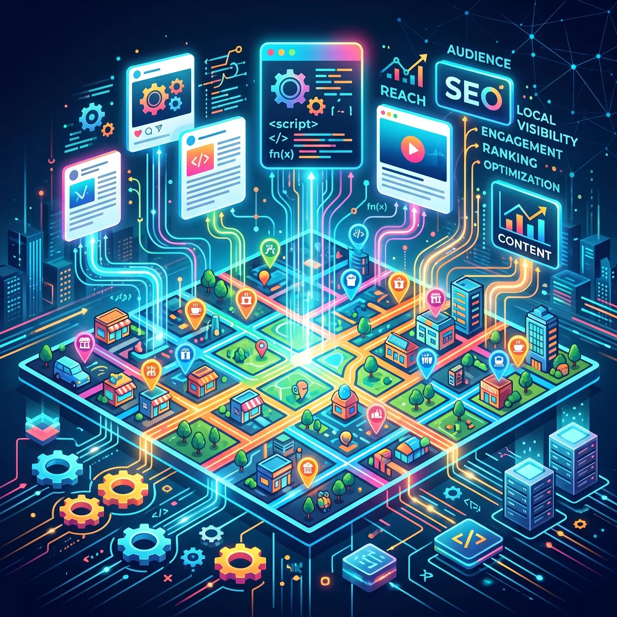 Référencement local contenu programmatique