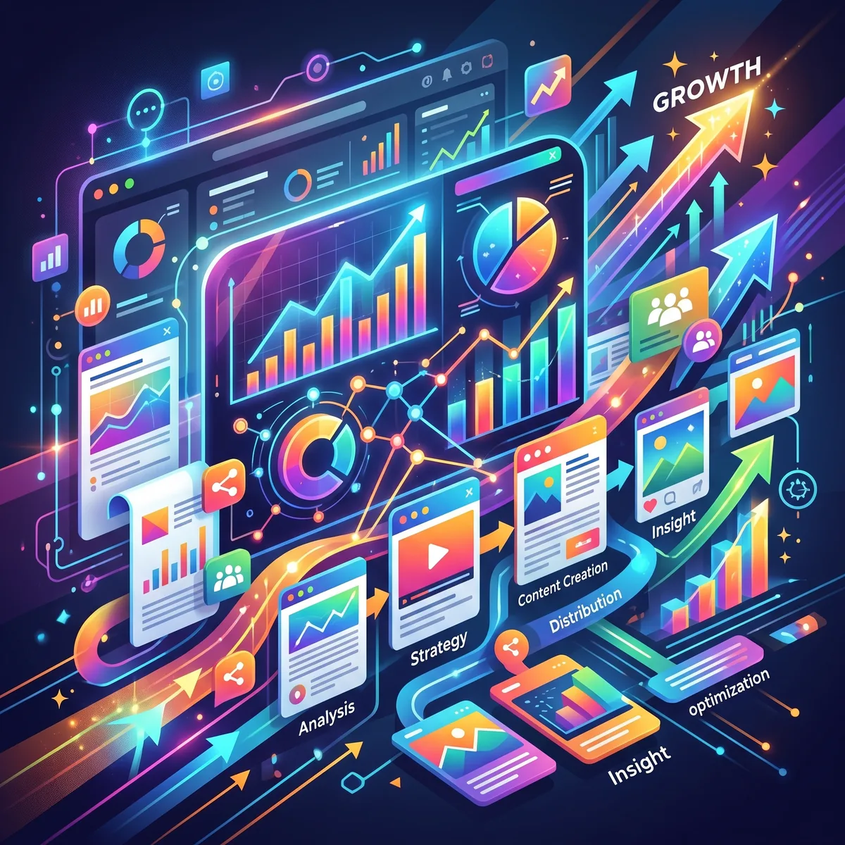 Reporting SEO mensuel contenu dynamique