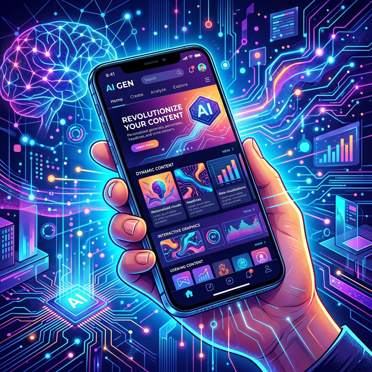 Site mobile friendly contenu génératif