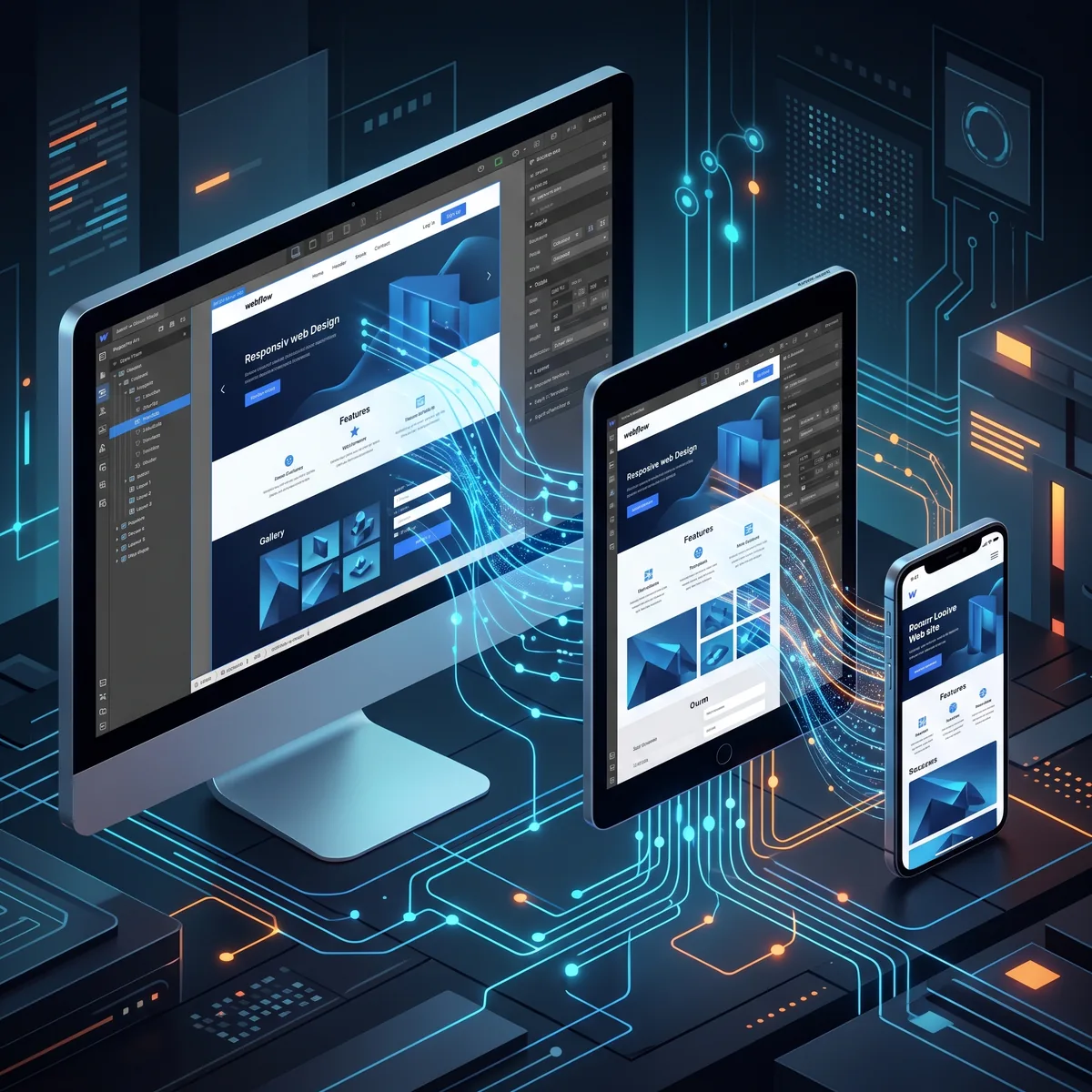 Site responsive Webflow