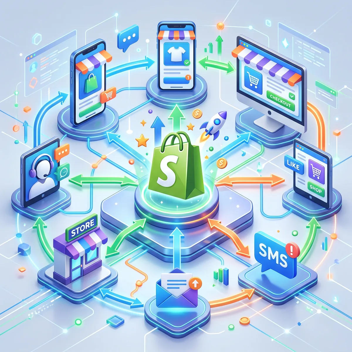Stratégie omnicanal Shopify